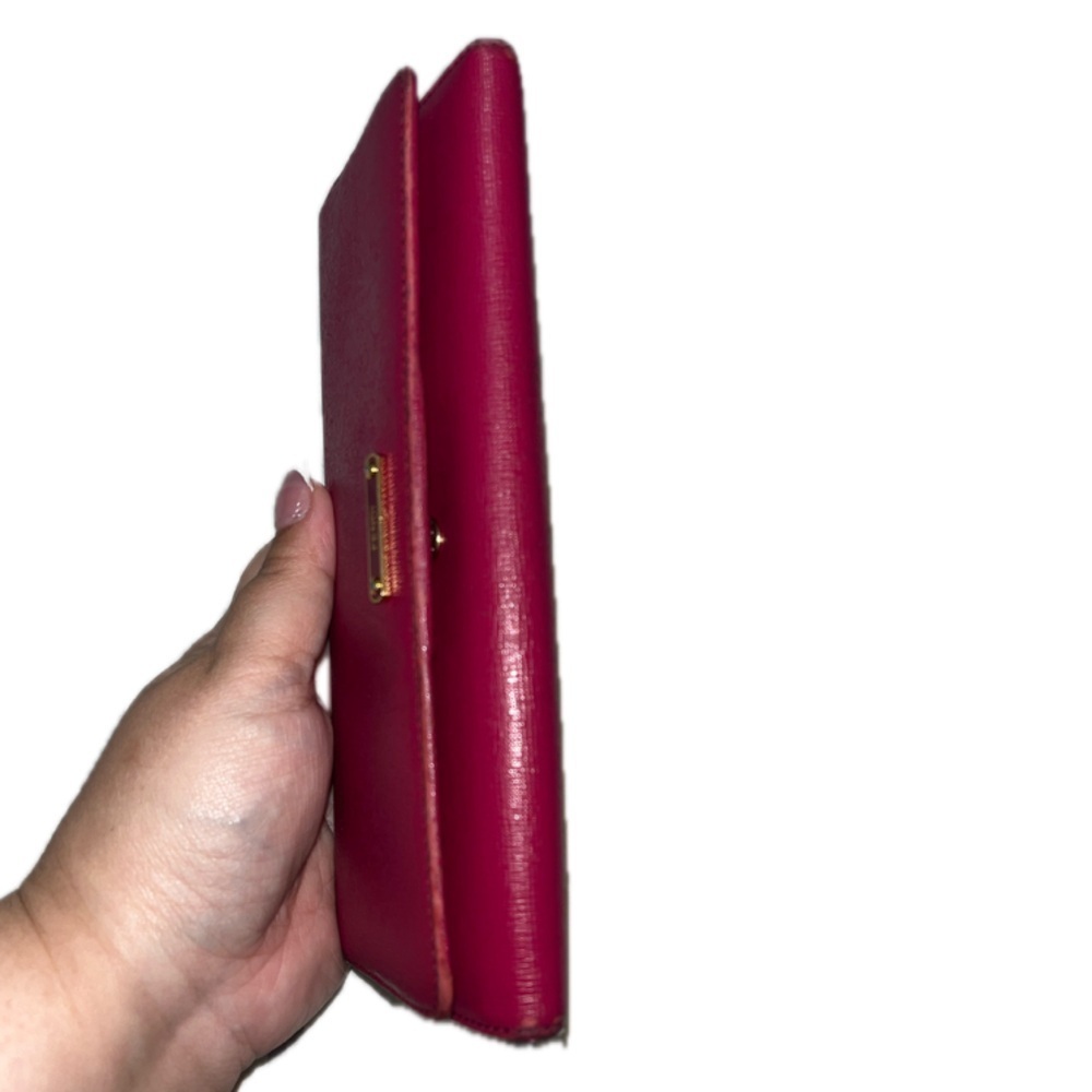 Fendi Women’s Leather Crayons Continental Wallet, Fuschia Pink - Picture 12 of 16